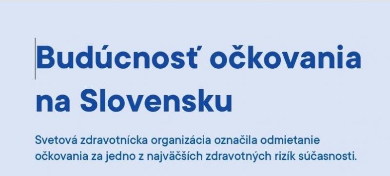 Ak chceme naozaj chrániť zdravie Slovákov, musíme zlepšiť prístup k očkovaniu. 